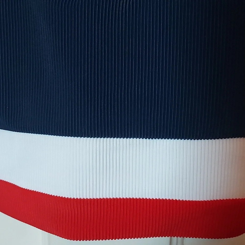 Beach Riot Marianne Sports Bra Red White Blue XS